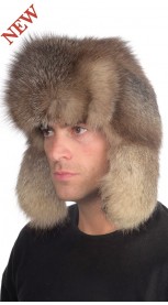 Cappello pelliccia in volpe crystal per uomo - stile Russo